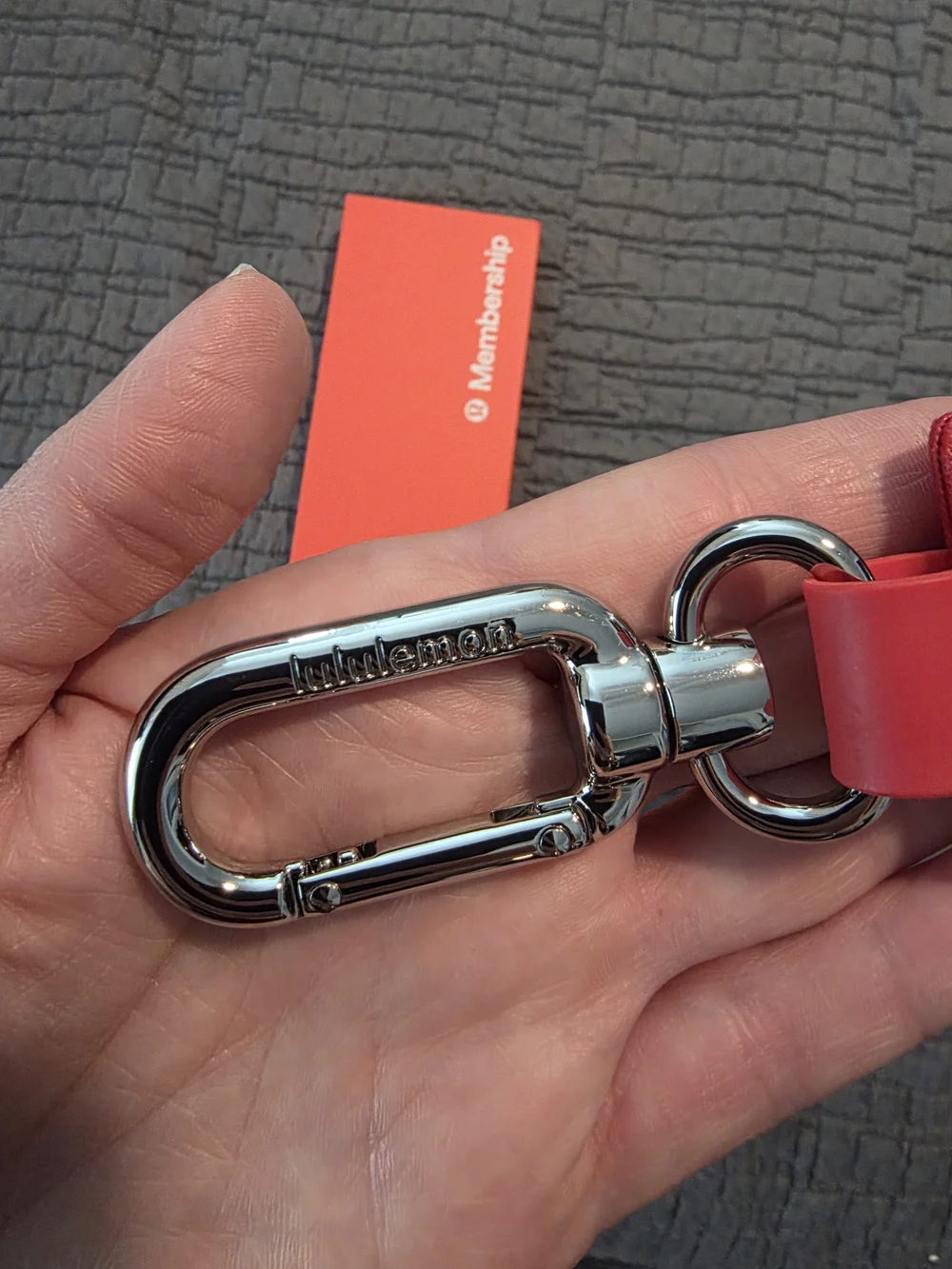 Lululemon Never Lost Pinnacle Member Exclusive Keychain NIB